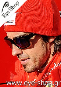 Formula 1 Pilot Ferrari - Fernando Alonso  wearing Oakley Jupiter Squared