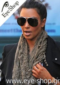 Kim Kardhasian wearing Porsche Design sunglasses