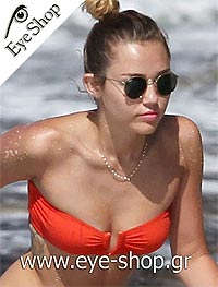 Οπτικά Γυαλιά Ηλίου Miley Cyrus φορώντας τα Rayban 3447