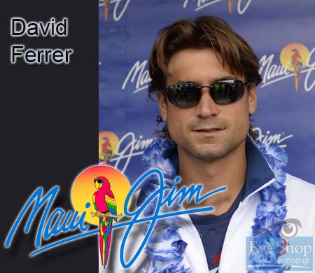O τεννίστας David Ferrer με Maui Jim sunglasses..