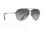 SunglassesMaui Jim MAVERICKS GS264-02 - MauiEvolution Gray double gradient mirror Polarized Plus2 Titanium Sunglasses