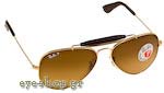 Sunglasses RayBan 3422Q 001/M7 Polarised Leather Collection Price: 194,00