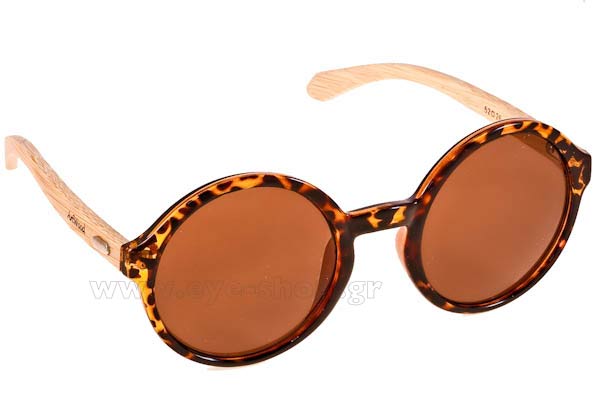 Γυαλιά Artwood Milano Bambooline Oval MP200 Brown - bamboo temples