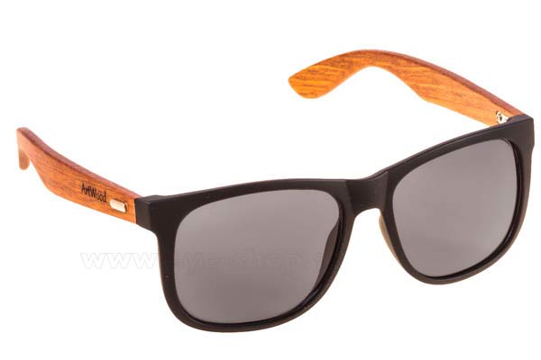 Γυαλιά Artwood Milano Jackson MatteBlack wooden Temples