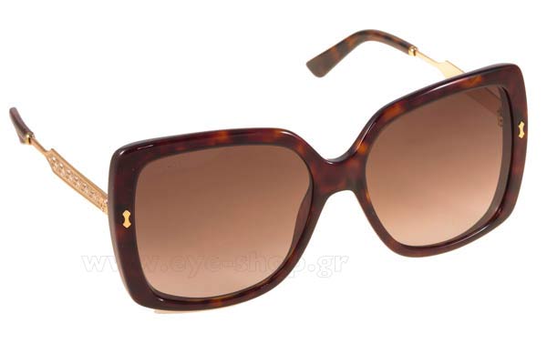 Γυαλιά Gucci GG3843S ANTHA 	DKHVN GLD (BRWN SF)