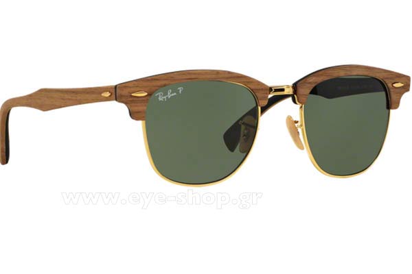 Γυαλιά Rayban Clubmaster Wood 3016M 118158 polarized