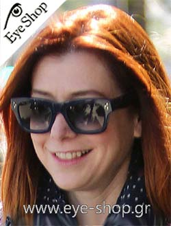 Alisson Hannigan φορώντας τα γυαλιά ηλίου Celine LARGE ORIGINAL CL 41054S