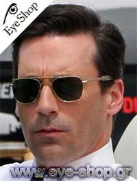 Jon Hamm φορώντας τα γυαλιά ηλίου American Optical original pilot