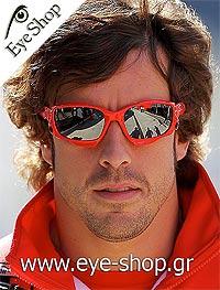 Fernando Alonso φορώντας τα γυαλιά ηλίου Oakley jawbone 9089