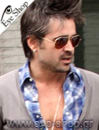 Colin Farrel φορώντας τα γυαλιά ηλίου RayBan 3025 aviator