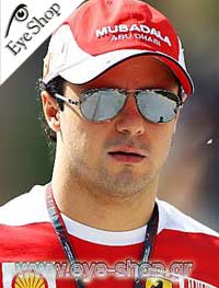 Felippe Massa φορώντας τα γυαλιά ηλίου RayBan 8301