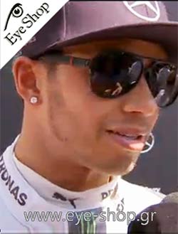 Lewis Hamilton φορώντας τα γυαλιά ηλίου Gucci GG 1065