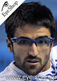Janko Tipsarevic φορώντας τα γυαλιά ηλίου Oakley Fast Jacket