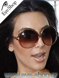 Kim Kardashian φορώντας τα γυαλιά ηλίου Tom Ford TF 164 Nicole