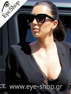 Kim Kardashian φορώντας τα γυαλιά ηλίου Celine CL 41039S
