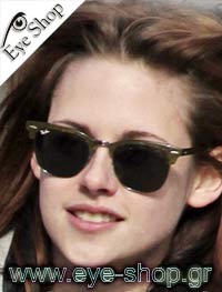 Kristen Stewart φορώντας τα γυαλιά ηλίου RayBan 3016 Clubmaster