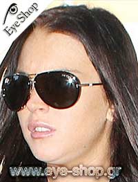 Lindsey Lohan φορώντας τα γυαλιά ηλίου Tom Ford tf 109 Cyrille