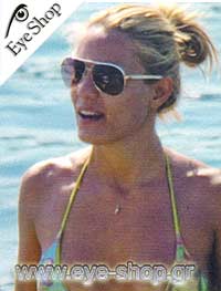 Ελεωνόρα Μελέτη φορώντας τα γυαλιά ηλίου Gucci 1827s