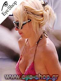 Ελένη Μενεγάκη φορώντας τα γυαλιά ηλίου Tiffany 4016b