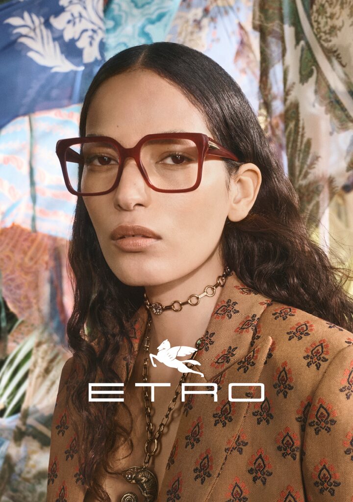 Etro 0135 — σκελετοί οράσεως με paisley signature