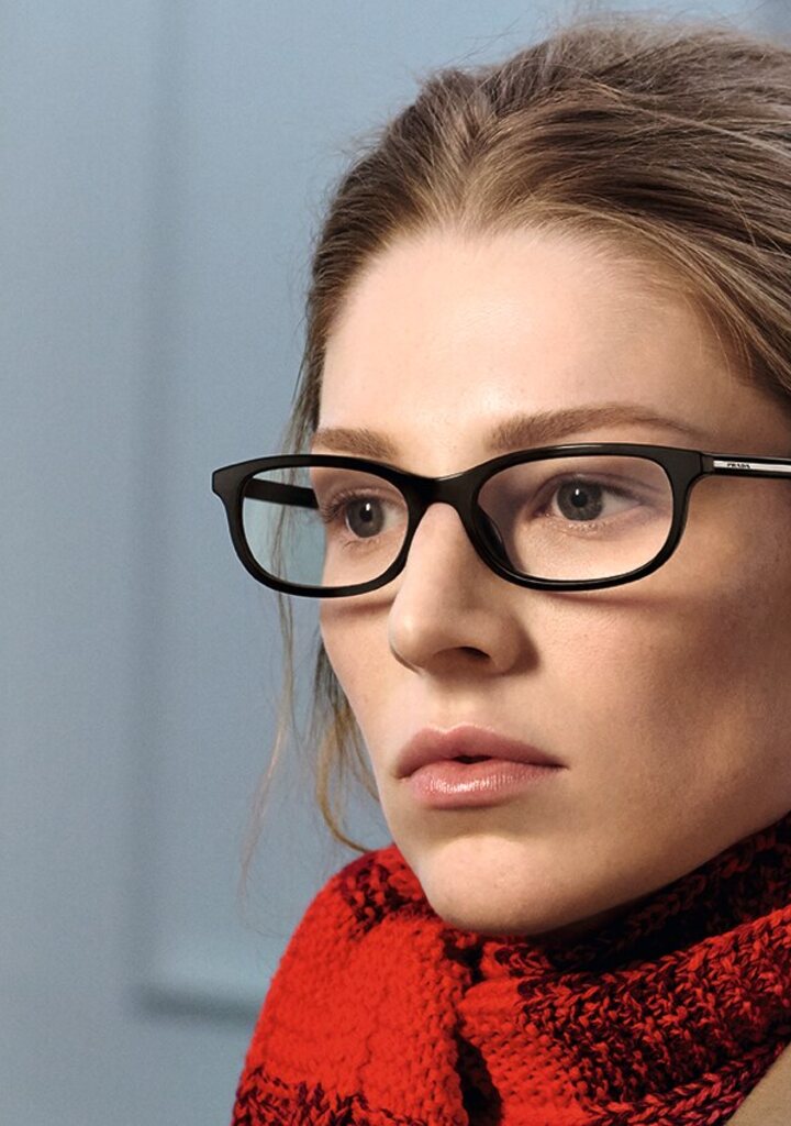Prada PRD15VU — λεπτός μεταλλικός σκελετός οράσεως FW26, Eye-Shop
