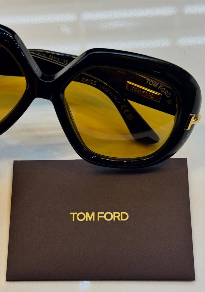Tom Ford — butterfly γυαλιά ηλίου με κίτρινους φακούς, Icon Collection, Eye-Shop