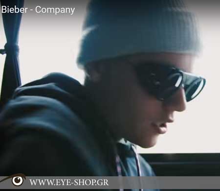 Justin Bieber στο Video clip του Company με γυαλιά ηλίου Northern Lights