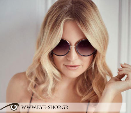 Νέα συλλογή γυαλιών ηλίου Jimmy Choo 2016. Στρογγυλές γραμμές στην πιο Glamour έκδοσή τους με πολύ λεπτά στρας που αναδεικνυουν την θηλυκότητα. Πρέσβειρα της νέας συλλογής Jimmy Choo η αέρινη Kate Hudson.