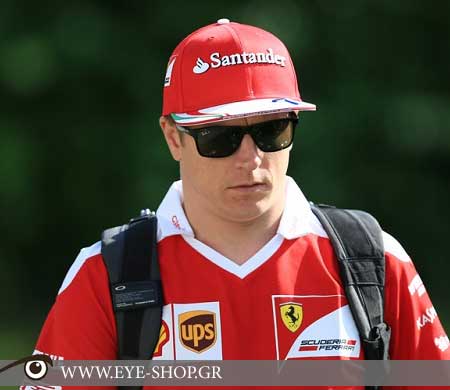 Kimi Raikonen με γυαλιά Rayban Chromance — RAYBAN
