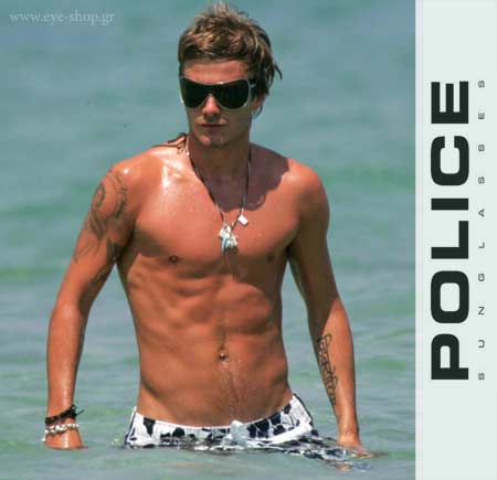 Ο David Beckam με γυαλια Police — POLICE
