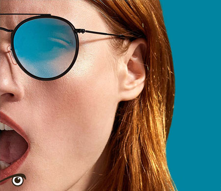 RAYBAN® Round Double Bridge Sunglasses