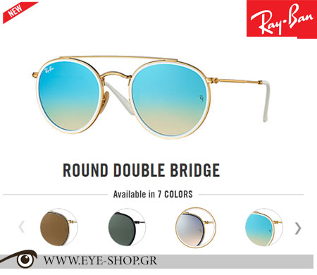 Rayban Round Double Bridge