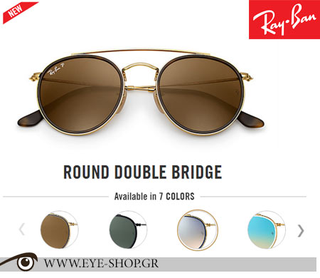 Rayban Round Double Bridge
