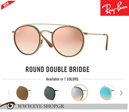 Rayban Round Double Bridge