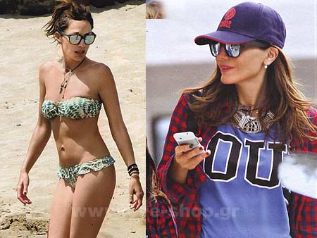 Η Βανδή με Rayban folding silver... — RAYBAN