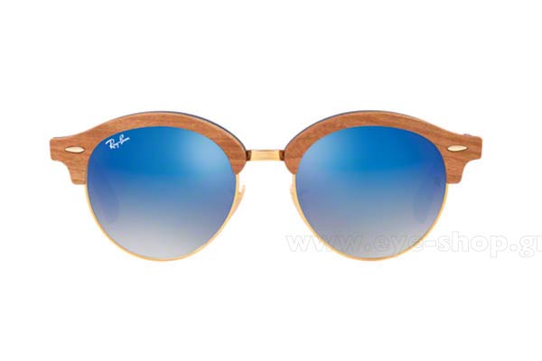 RAYBAN Clubround 4246M Wood Γυαλια Ηλιου 