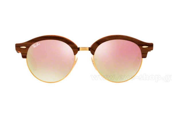 RAYBAN Clubround 4246M Wood Γυαλια Ηλιου 