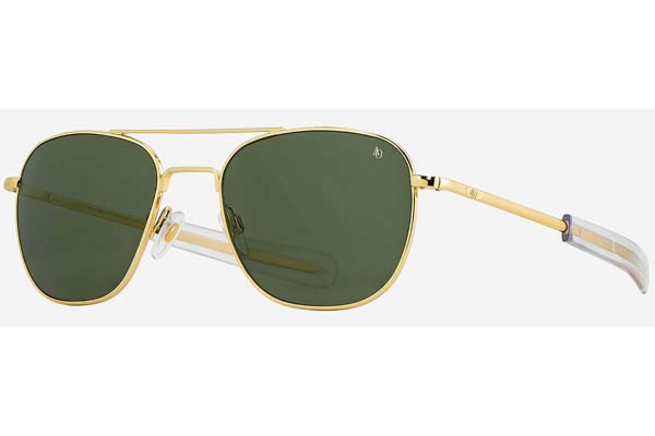 Γυαλια Ηλιου American-Optical ORIGINAL-PILOT Gold Green size 52 Τιμή: 189,96