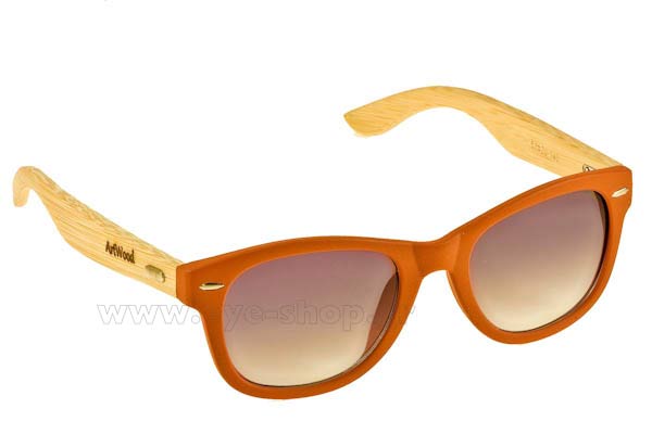 Γυαλια Ηλιου Artwood-Milano Bambooline-1-MP200 Orange - bamboo temples size 52 Τιμή: 73,00