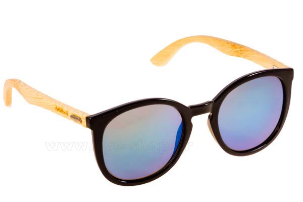 Γυαλια Ηλιου Artwood-Milano Daiana BlackBlueMirror Bamboo Temples size 53 Τιμή: 85,76