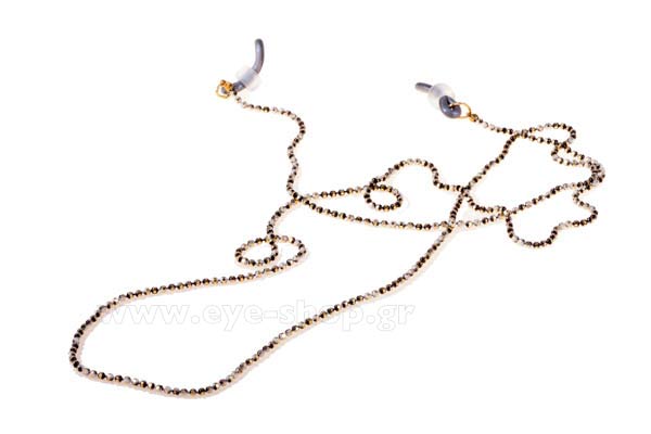 Αξεσουάρ γυαλιών - κορδόνια  Grippy ThinChain-round Gold Black 1 Τιμή: 12,00