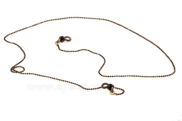 Αξεσουάρ γυαλιών - κορδόνια  Grippy ThinChain-round black Gold 2 Τιμή: 11,25
