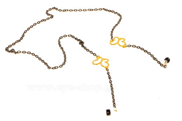 Αξεσουάρ γυαλιών - κορδόνια  Grippy Love-Signs Grey ButFly Τιμή: 12,00