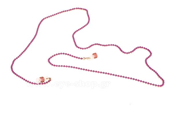 Αξεσουάρ γυαλιών - κορδόνια  Grippy ThinChain-round Violet Τιμή: 11,25