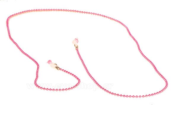 Αξεσουάρ γυαλιών - κορδόνια  Grippy ThinChain-round Pink Τιμή: 11,25