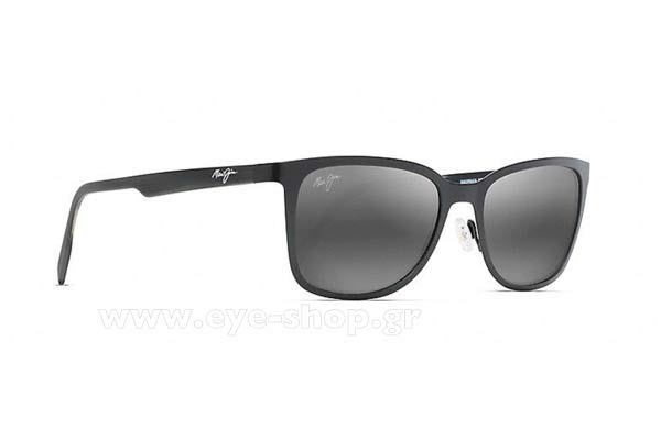 maui jim GREY NAUPAKA SATIN BLACK Γυαλια Ηλιου 