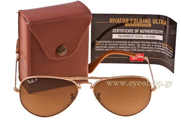 RAYBAN Aviator Folding 3479 Γυαλια Ηλιου 
