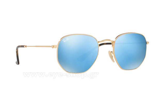 Γυαλια Ηλιου Rayban 3548N 001/9O Hexagonal size 51 Τιμή: 102,99