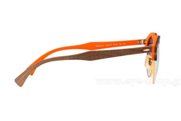 RAYBAN Clubround 4246M Wood Γυαλια Ηλιου 