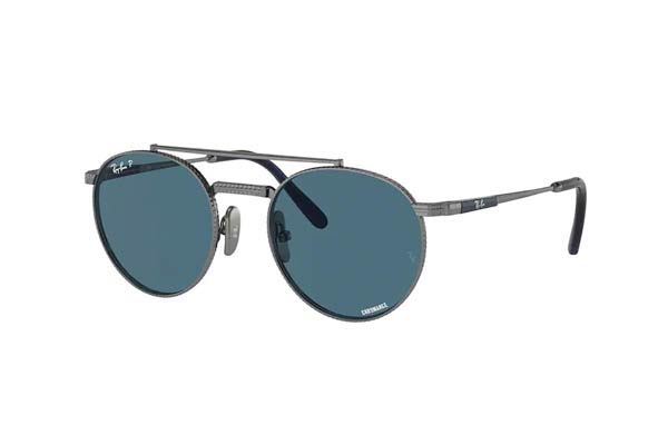 RAYBAN 8237 ROUND II TITANIUM Γυαλια Ηλιου 
